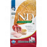 FARMINA N&amp;D Ancestral Grain dog Adult Medium &amp; Maxi Chicken &amp; pomegranate Hrana uscata pentru caini de talie medie si mare, cu rodie si pui 2,5 kg