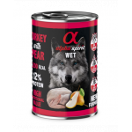 ALPHA SPIRIT Turkey with pear hrana caini, curcan si pere 400 g