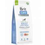 BRIT Care Dog Sustainable Adult Large Breed Chicken &amp; Insect hrana pentru caini adulti de talie mare cu pui si insecte 12+2 kg