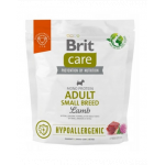 BRIT CARE Hypoallergenic Adult Small Breed Lamb 1kg hrana caini adulti de rasa mica, cu miel