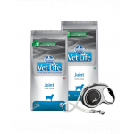 FARMINA Vet Life Dog Joint 2 x 12 kg hrana caini pentru articulatii sanatoase + FLEXI New Comfort L Tape 8 m GRATIS