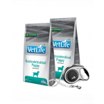 FARMINA VetLife Dog Puppy Gastrointestinal Puppy hrana dietetica pentru catei 2 x 12 kg + FLEXI New Comfort L Tape 8 m GRATIS