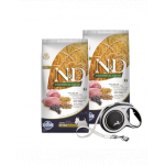 FARMINA N&amp;D Ancestral Grain lamb &amp; blueberry Adult Mini dog 2 x 7 kg hrana caini talie mica + FLEXI New Comfort L Tape 8 m GRATIS