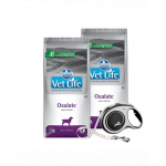 FARMINA Vet Life Dog Oxalate 2 x 12 kg hrana caini afectiuni renale si ale tractului urinar + FLEXI New Comfort L Tape 8 m GRATIS