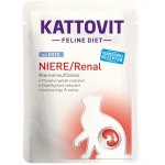 KATTOVIT Feline Diet Niere/Renal hrana umeda dietetica pentru pisici cu afectiuni ale rinichilor, cu rata 85 g