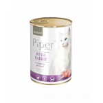 DOLINA NOTECI PIPER Animals Hrana umeda pentru pisici sterilizate, cu iepure, 400 g