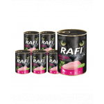 DOLINA NOTECI RAFI Cat adult Conserve pentru pisici, cu curcan 12x400 g