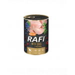 DOLINA NOTECI RAFI Conserve hrana umeda caini, cu prepelita 24x400 g