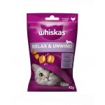 WHISKAS Relax and Unwind 8x45 g Recompense pentru pisici, cu pui