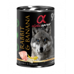 ALPHA SPIRIT Rabbit hrana fara cereale caini adulti 400 g iepure si banane