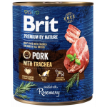 BRIT Premium by Nature 800 g hrana caine, carne de porc si esofag