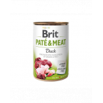 BRIT Pate&amp;Meat duck 400 g Hrana umeda caine, pateu rata