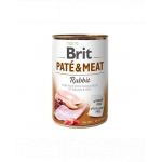 BRIT Pate&amp;Meat rabbit 400 g Hrana caini adulti, cu iepure