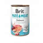 BRIT Pate&amp;Meat salmon 400 g Conserva hrana umeda caini, cu somon