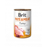 BRIT Pate&amp;Meat turkey 400 g Hrana pentru caini adulti, cu curcan