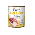 BRIT Pate&amp;Meat chicken 800 g Hrana pentru caini adulti, pateu cu pui