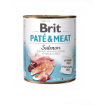 BRIT Pate&amp;Meat salmon 800 g Hrana umeda caine adult, cu somon