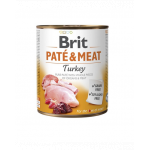 BRIT Pate&amp;Meat turkey 800 g Conserva pateu pentru caini, cu curcan
