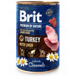 BRIT Premium by Nature Junior Turkey and liver 400 g hrana catelusi, curcan si ficat