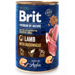 BRIT Premium by Nature Lamb and buckwheat 400 g Hrana umeda caine adult, cu miel si hrisca