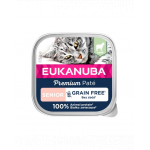 EUKANUBA Grain Free Senior Pateu pentru pisici Senior Lamb 16 x 85 g