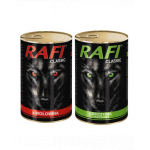 DOLINA NOTECI Rafi Classic Conserve pentru caini, cu vita si vanat 12x800g