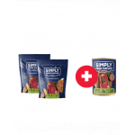 SIMPLY FROM NATURE Recompense dresaj caini 2 x 300g + conserva vanat si hrisca GRATIS