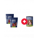 SIMPLY FROM NATURE Sticks cu mistret, pentru caini 2 x 7 buc. + conserva caini, fazan si morcovi GRATIS