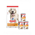 HILL'S Science Plan Adult Light Large breed hrana uscata cu pui 14 kg + 3 conserve GRATIS