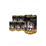 DOLINA NOTECI PIPER Junior Conserve hrana umeda catei, cu pipote de pui si orez 24x400 g