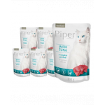 DOLINA NOTECI PIPER Animals Sterilised Mancare umeda pentru pisici sterilizate, cu ton 10x100 g