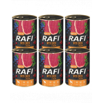 DOLINA NOTECI RAFI Duck conserva hrana umeda caine 6x400 g cu rata