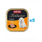 ANIMONDA Vom Feinsten Hrana umeda cu curcan si inimi pentru cainii adulti 5 x 150 g