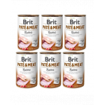 BRIT Pate&amp;Meat rabbit 6x400 g pate cu iepure pentru caini