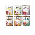 BRIT Pate&amp;Meat Mix arome 6x800 g hrana umeda caine, pate