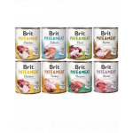 BRIT Pate&amp;Meat Mix arome 8x800 g hrana caini, pate