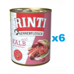 RINTI Kennerfleisch Veal vitel 6x400 g hrana umeda caini