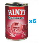 RINTI Singlefleisch Beef Pure 6x400 g vita, hrana monoproteica