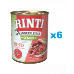 RINTI Kennerfleish Senior Beef 6x400 g cu vita pentru caini mai batrani