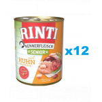 RINTI Kennerfleish Senior Chicken 12x400 g conserva hrana caine senior, cu pui