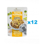 APPLAWS Taste Toppers Plicuri caini, Piept de pui, broccoli si quinoa in sos 12x85 g