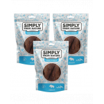 SIMPLY FROM NATURE Meat Strips carne vanat pentru caini 3x80 g