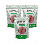 SIMPLY FROM NATURE Meat Strips Benzi carne rata pentru caine 3x80 g