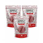 SIMPLY FROM NATURE Meat Strips fasii carne oaie pentru caini 3x80 g