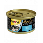 GIMCAT Shiny Cat Kitten Tuna 70 g Conserva pentru pisoi, cu ton in aspic