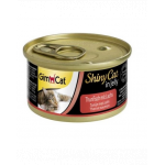 GIMCAT Shiny Cat Tuna&amp;Salmon in Jelly 70g Hrana umeda pisica adulta, ton si somon in aspic