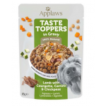 APPLAWS Taste Toppers plic caine, cu carne de miel, morcovi, naut in aspic 85 g