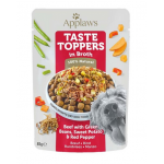 APPLAWS Taste Toppers Plic hrana caine, Carne de vita, fasole verde, ardei in sos 85 g