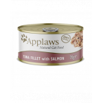 APPLAWS Cat Filet Mancare pisica, cu ton si somon in sos 70 g