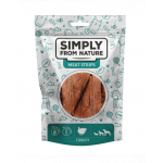 SIMPLY FROM NATURE Meat Strips Fasii carne curcan pentru caini 3x80 g